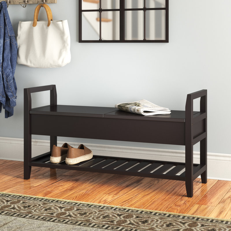 Andover Mills™ Truet Espresso Flip Top Storage Shoe Bench & Reviews